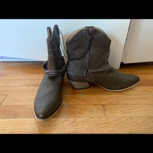 Cowboy ankle boots